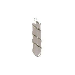 Colgante Espiral Cuarzo Rosa 4cm